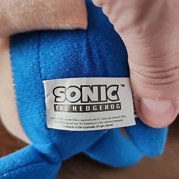 Sonic The Hedgehog Classic Sonic Plush Toy 20" Nanco Sega - Picture 4 of 4